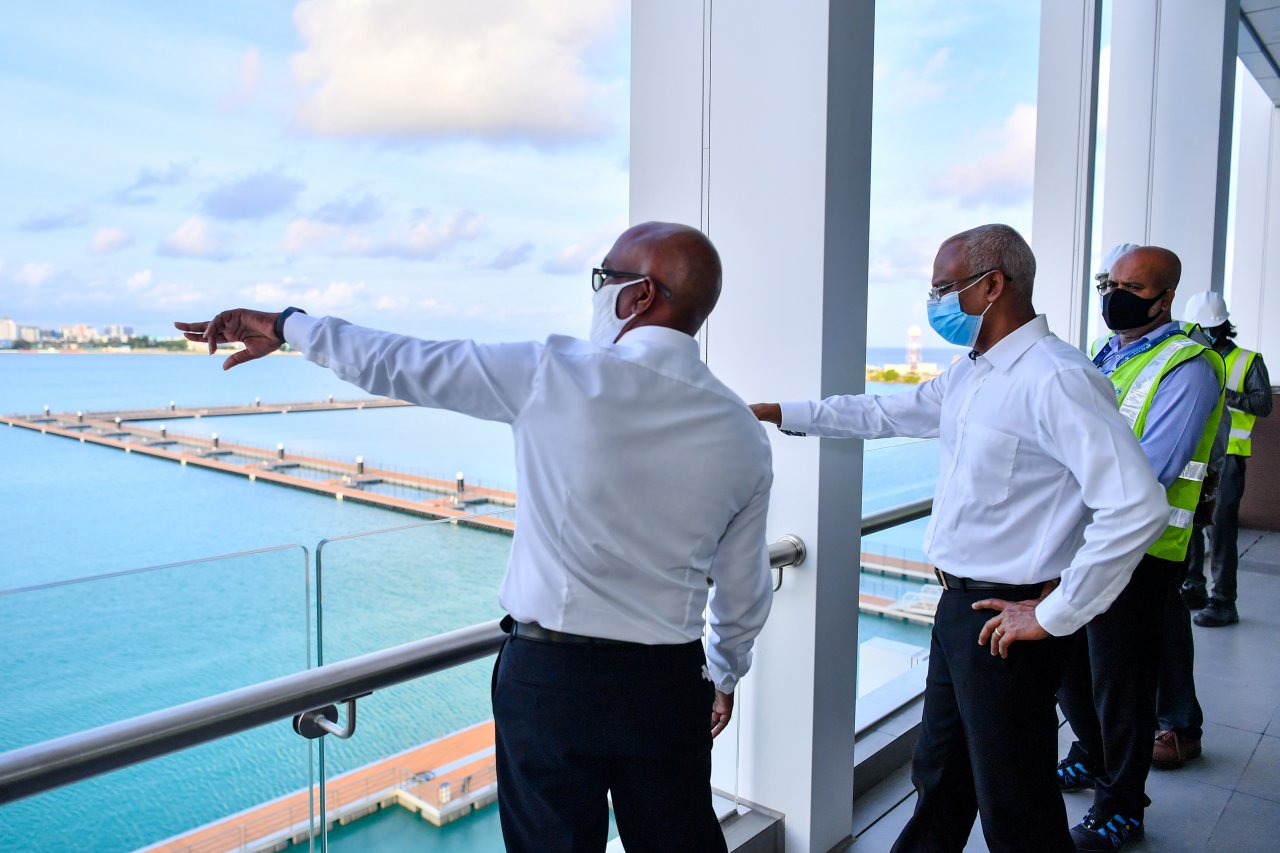 ވީއައިއޭގައި ހިންގާ ތަރައްގީގެ މަޝްރޫއުތައް ރައީސް ސޯލިހު ބައްލަވާލެއްވުން