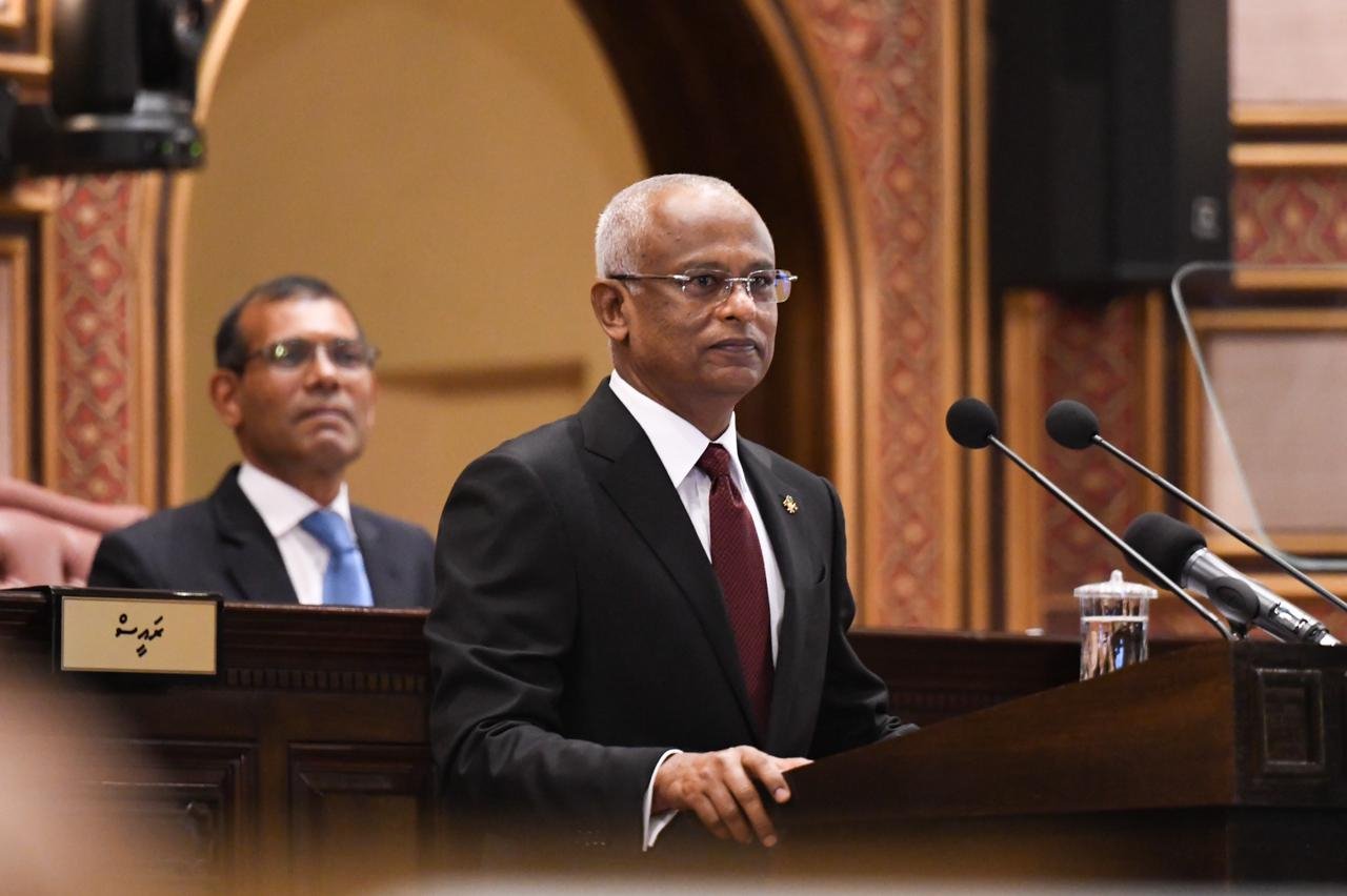 ރައީސް ސޯލިހު 2021 ވަނަ އަހަރުގެ ރިޔާސީ ބަޔާން އިއްވެވުން