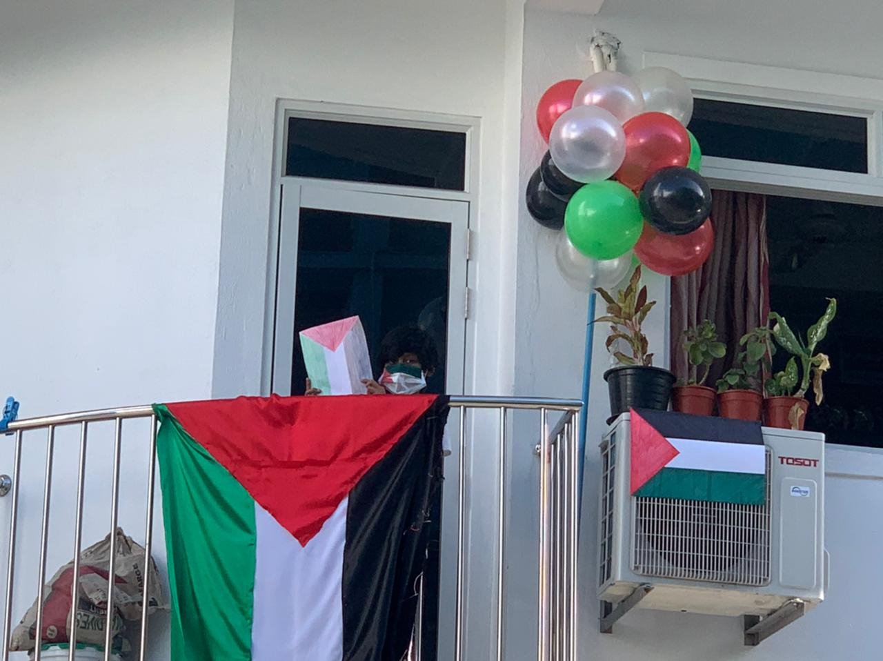 ފަލަސްތީނަށް ދިވެހިން އޮންނަ ލޯބި ދިދައިން ދައްކާލުން