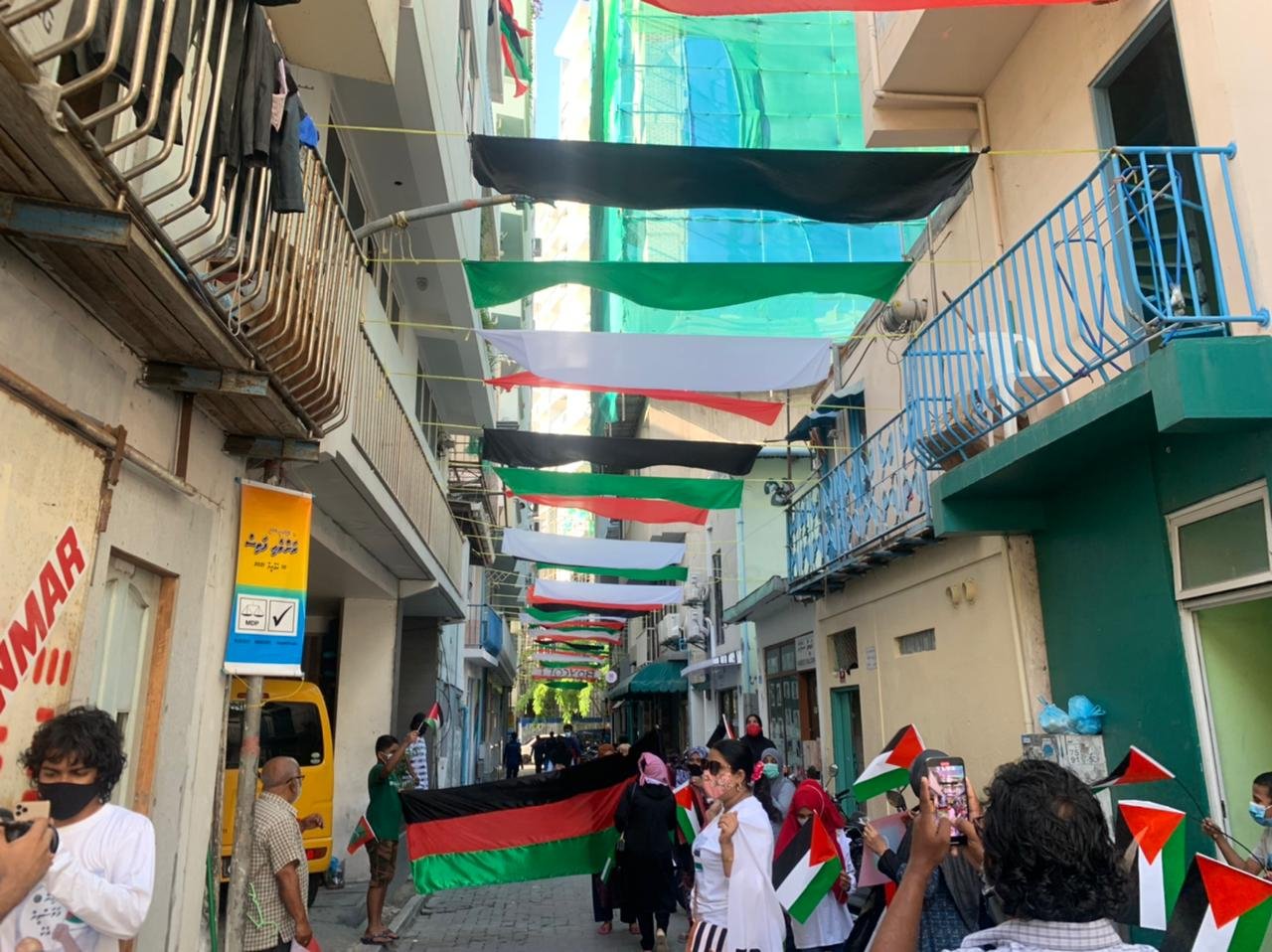 ފަލަސްތީނަށް ދިވެހިން އޮންނަ ލޯބި ދިދައިން ދައްކާލުން