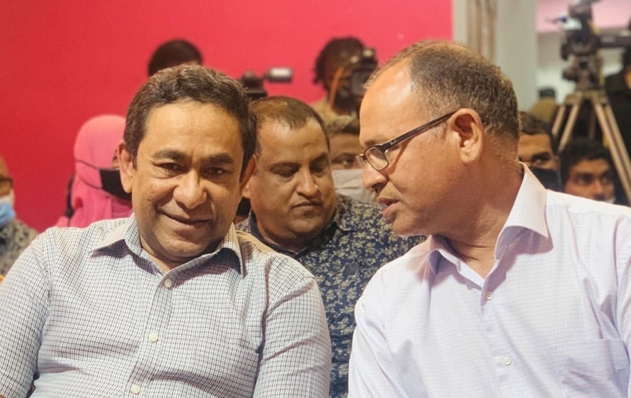 ޖަލުން މިނިވަންވުމަށް ފަހު ރައީސް ޔާމީންގެ ފުރަތަމަ ބައްދަލުވުން