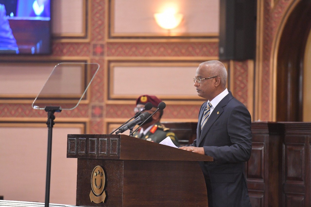 ރައީސް ސޯލިހު 2022 ވަނަ އަހަރުގެ ރިޔާސީ ބަޔާން އިއްވުން