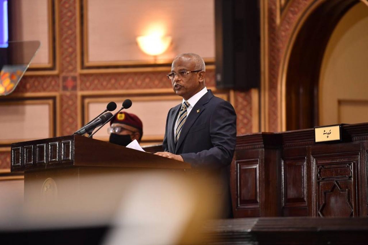 ރައީސް ސޯލިހު 2022 ވަނަ އަހަރުގެ ރިޔާސީ ބަޔާން އިއްވުން