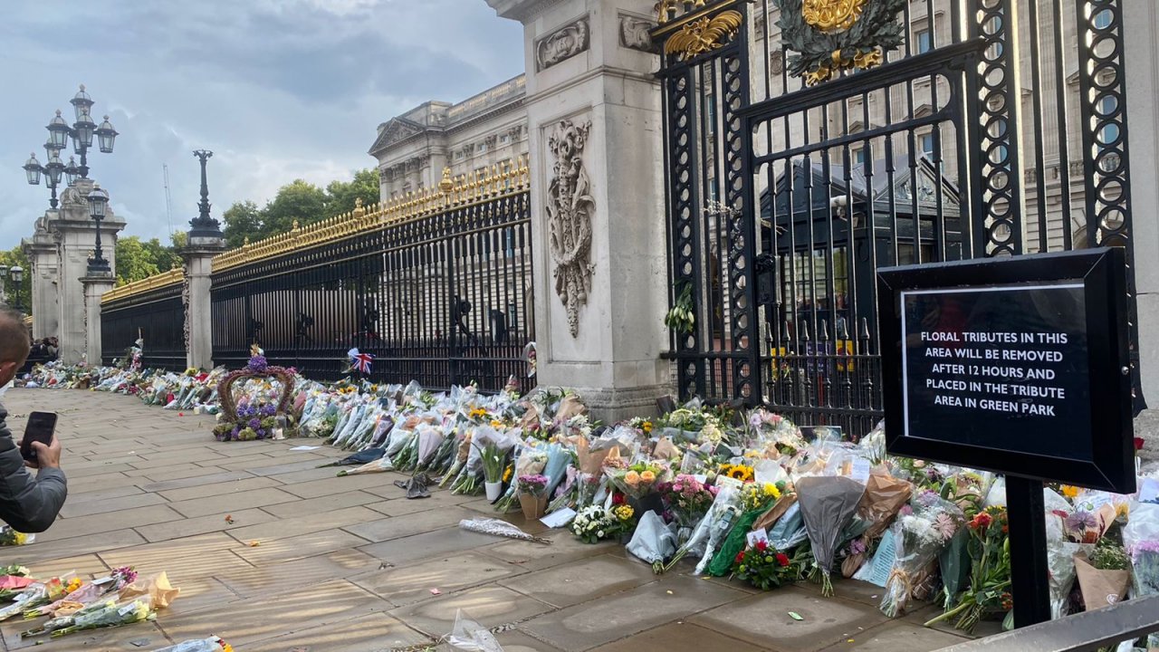 އިނގިރޭސި ރާނީ އެލިޒަބަތު އަވަހާރަވުމުން އެތައް ހާސް ބަޔަކު ބަކިންހަމް ޕެލަސްދޮށުގައި