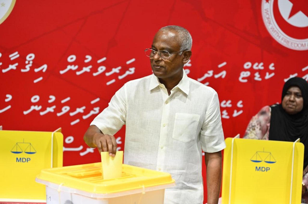އެމްޑީޕީގެ ރިޔާސީ ޕްރައިމަރީގައި ރައީސް ސޯލިހު ވޯޓުލެއްވުން