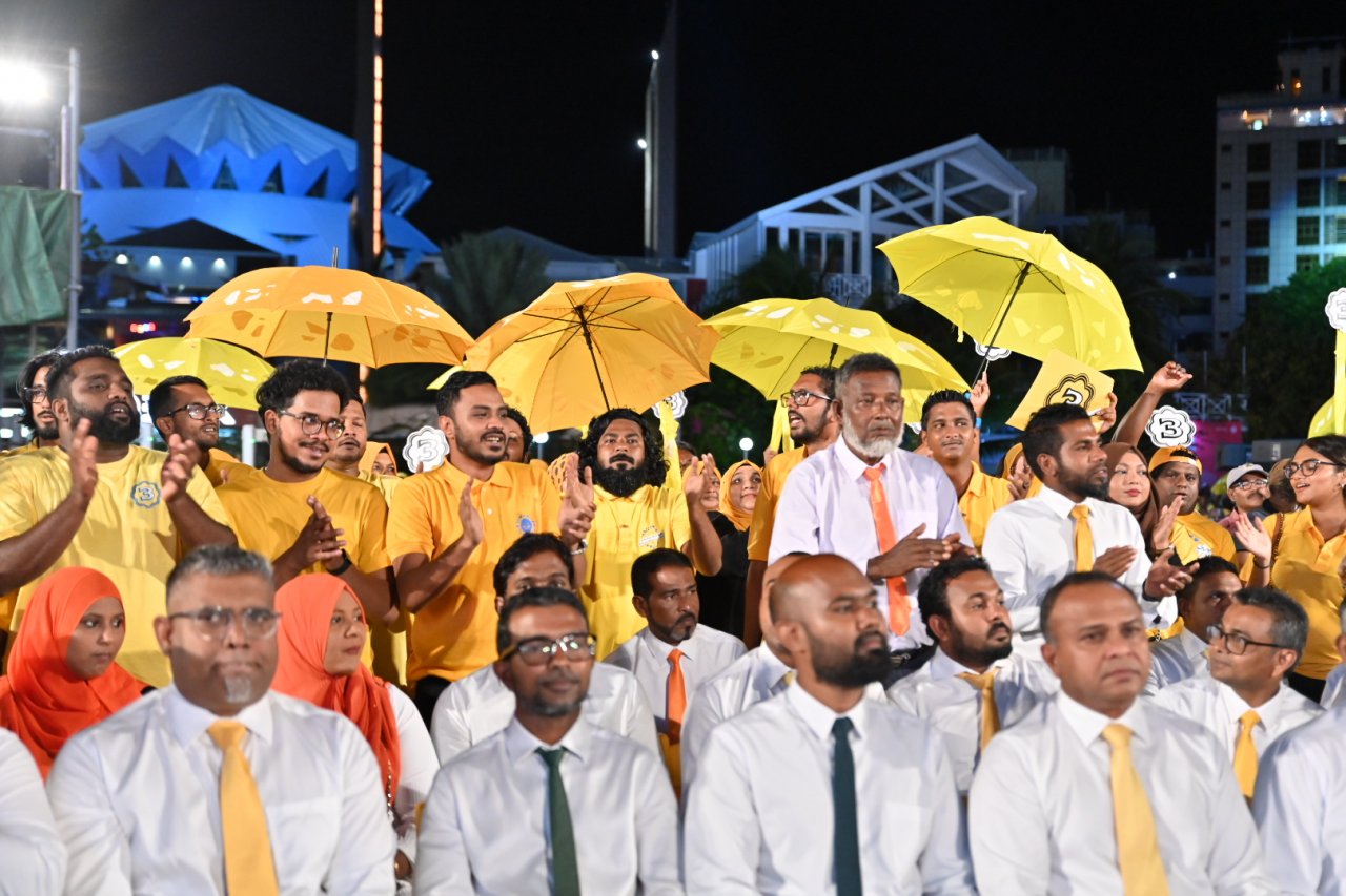 އެމްޑީޕީން މާލޭގައި ބޭއްވި ކެމްޕޭން ބޮޑު ޖަލްސާ