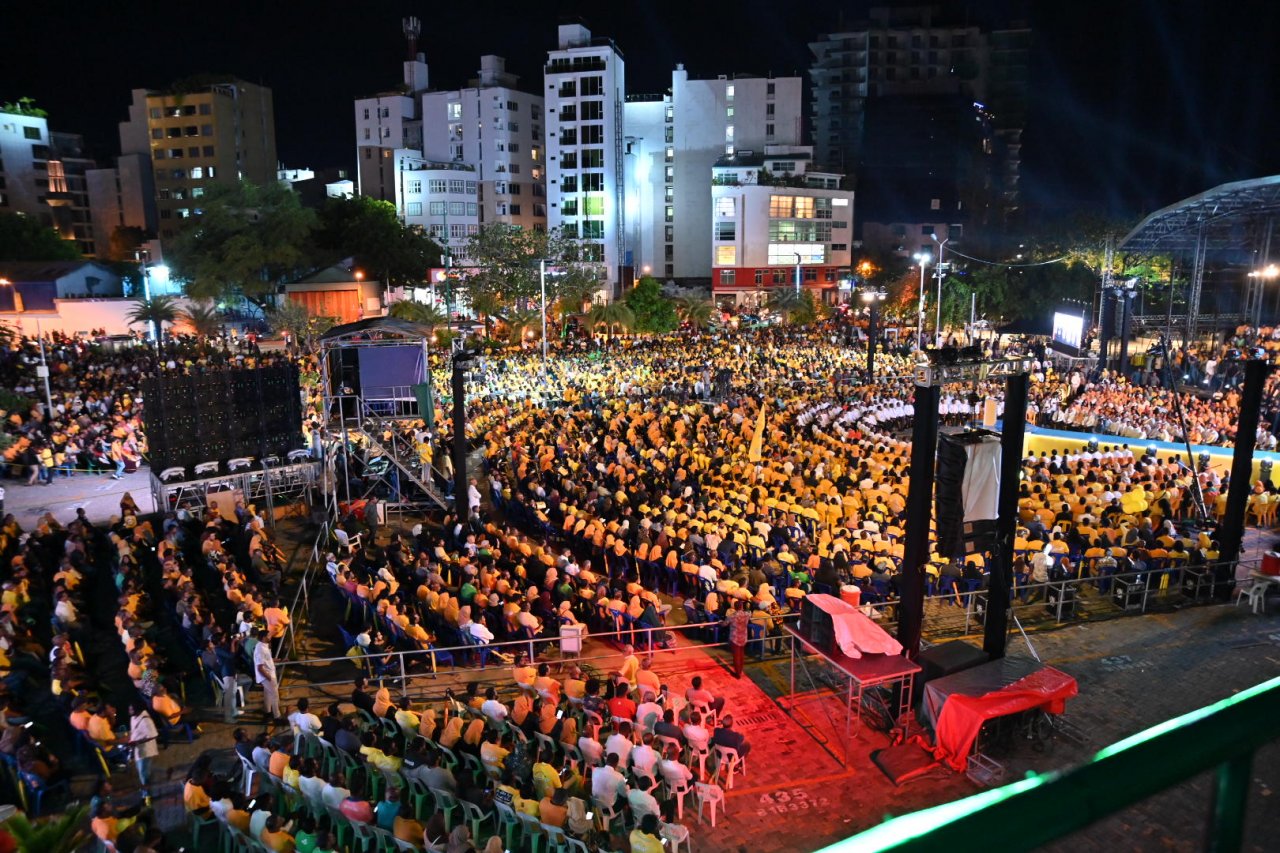 އެމްޑީޕީން މާލޭގައި ބޭއްވި ކެމްޕޭން ބޮޑު ޖަލްސާ