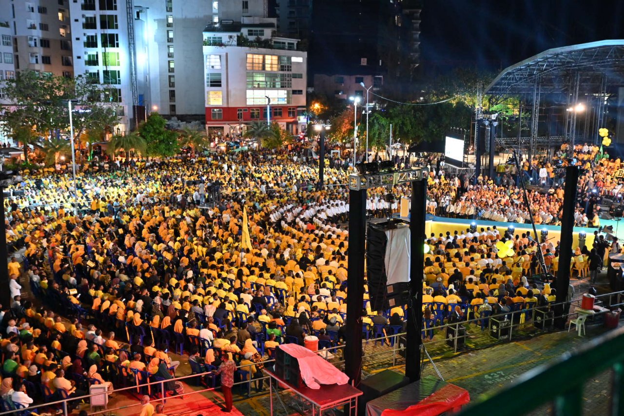 އެމްޑީޕީން މާލޭގައި ބޭއްވި ކެމްޕޭން ބޮޑު ޖަލްސާ