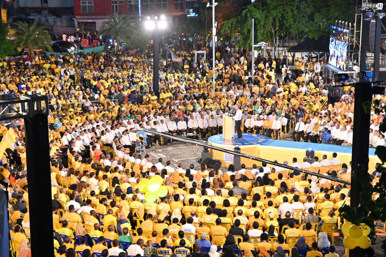 އެމްޑީޕީން މާލޭގައި ބޭއްވި ކެމްޕޭން ބޮޑު ޖަލްސާ