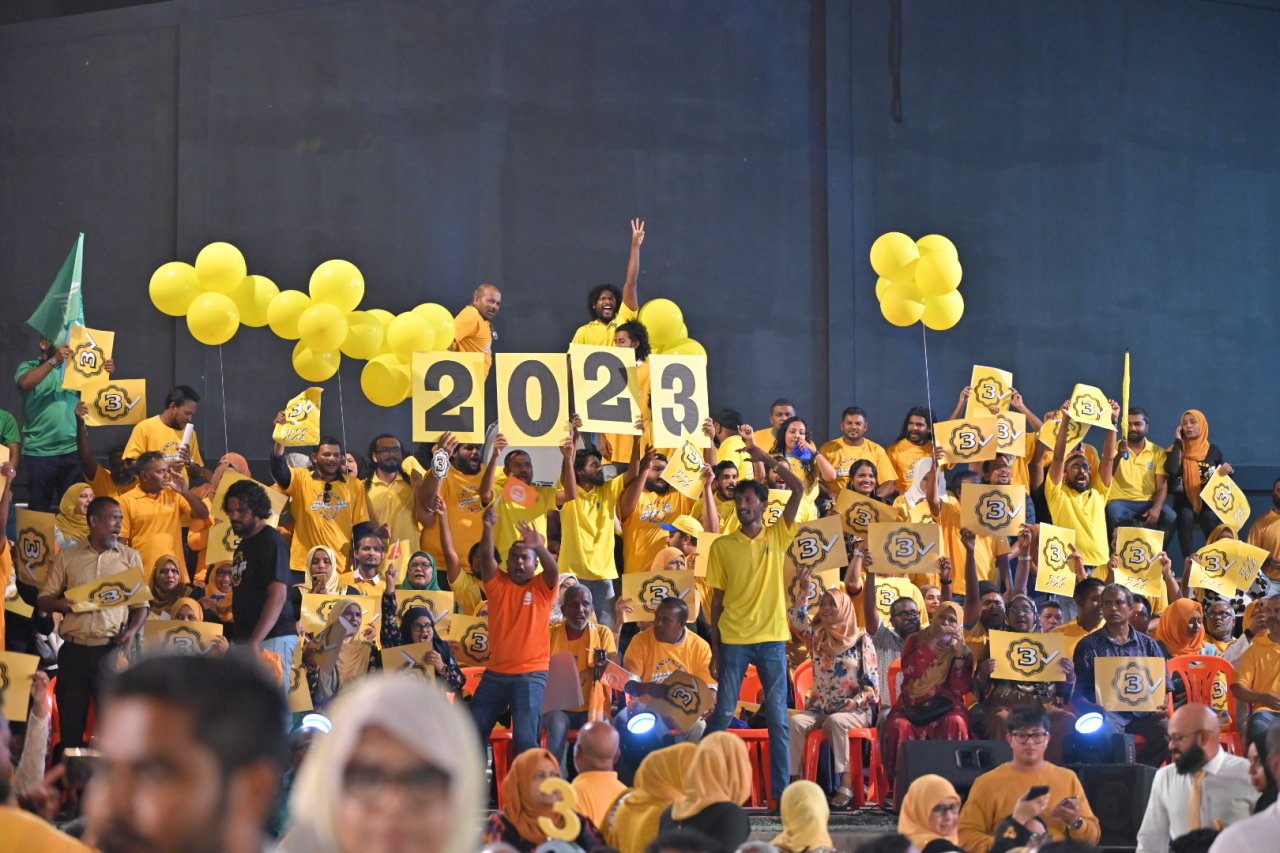 އެމްޑީޕީން މާލޭގައި ބޭއްވި ކެމްޕޭން ބޮޑު ޖަލްސާ