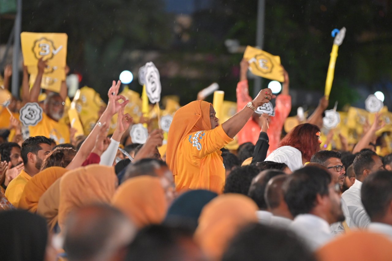 އެމްޑީޕީން މާލޭގައި ބޭއްވި ކެމްޕޭން ބޮޑު ޖަލްސާ