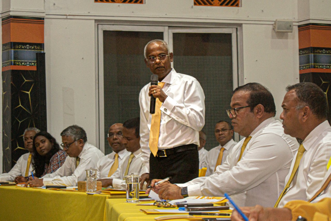 އިންތިހާބުން ބަލިވި ފަހުން އެމްޑީޕީން ބޭއްވި ފުރަތަމަ ގައުމީ މަޖްލިސް ބައްދަލުވުން