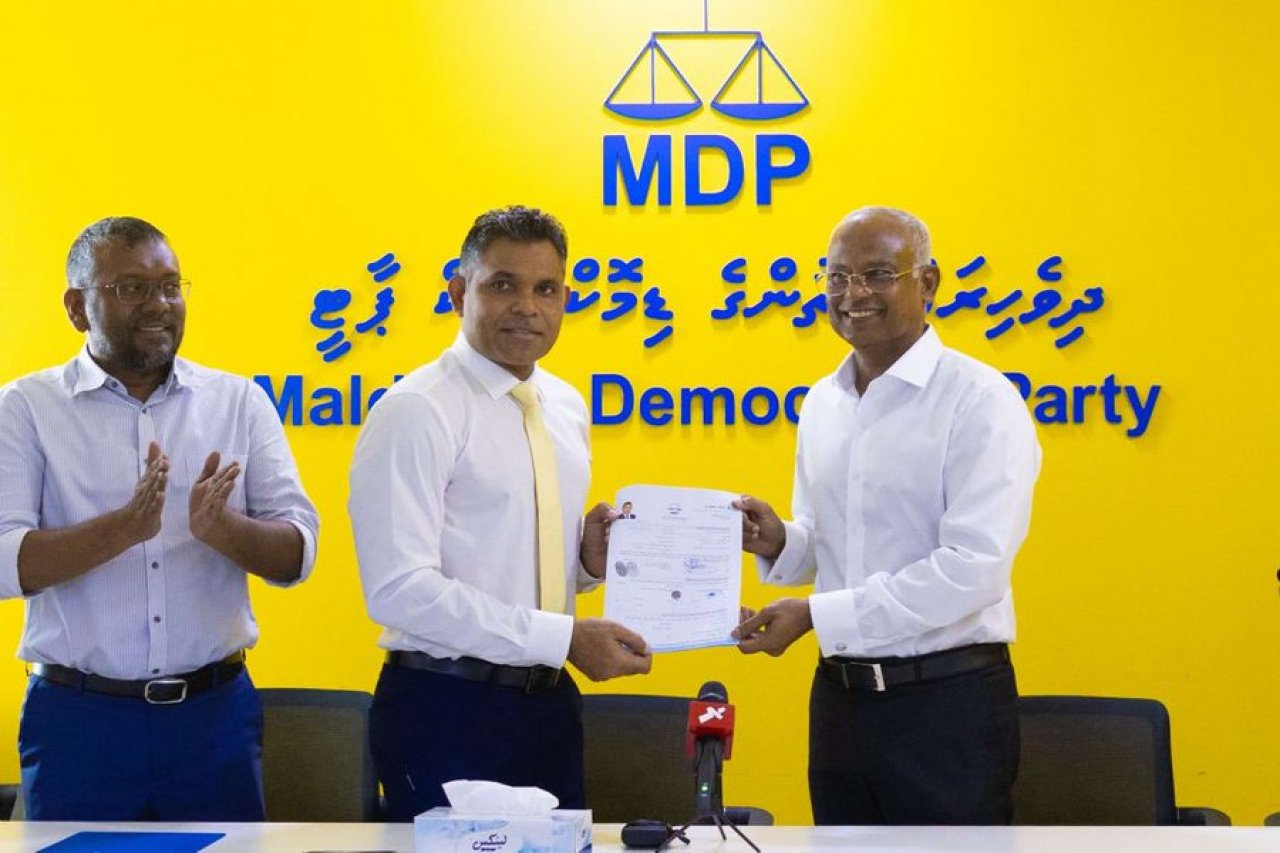 Faisal MDP ge riyaasee primary gai vaadhakuravvaane kamuge ishaaraatheh dhevvaifi
