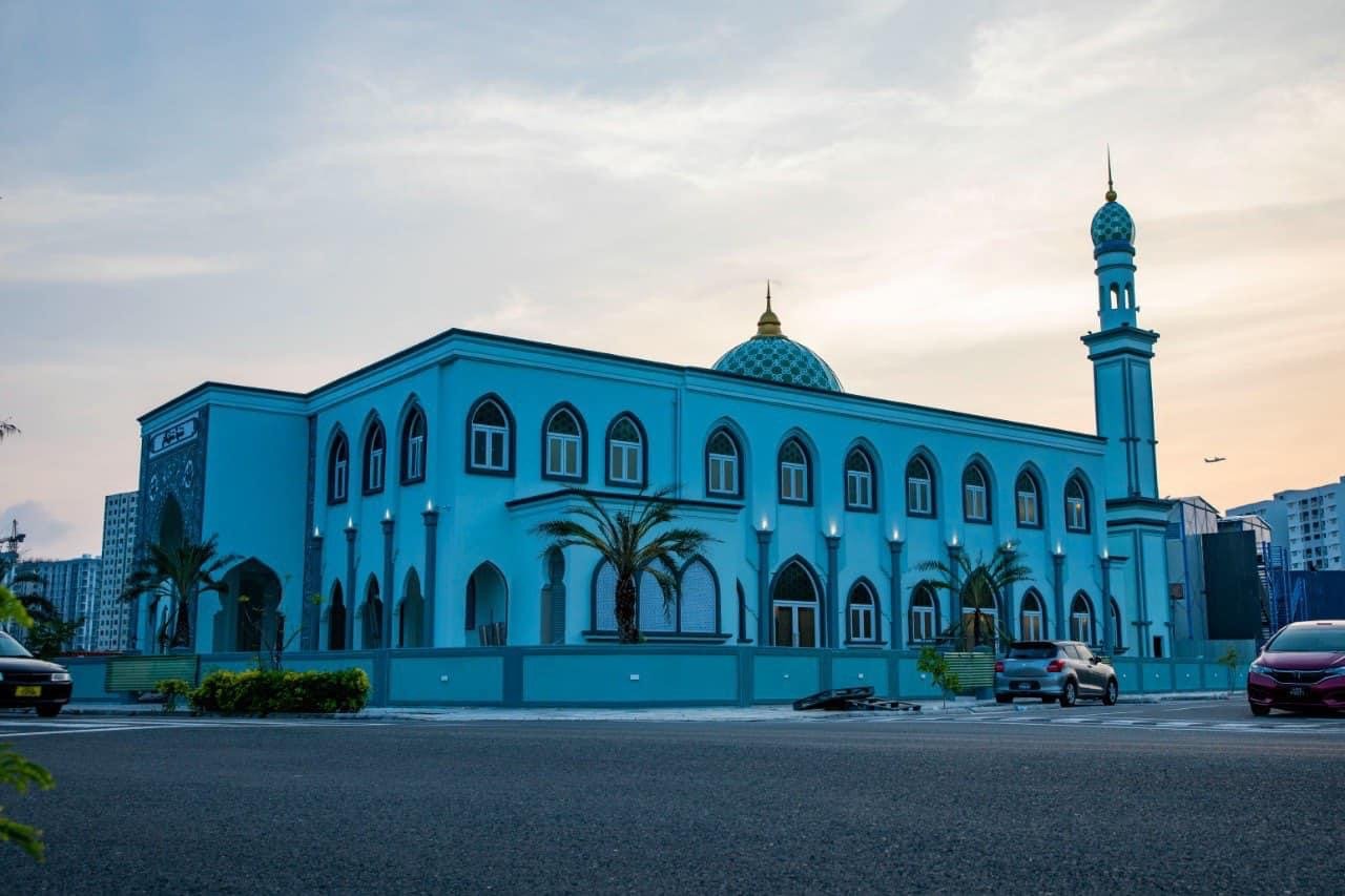 ހުޅުމާލޭގައި މުނި އެންޓަ ޕްރައިސަސް އިން އިމާރާތްކުރި ހިތްގައިމު ރީތި މިސްކިތް