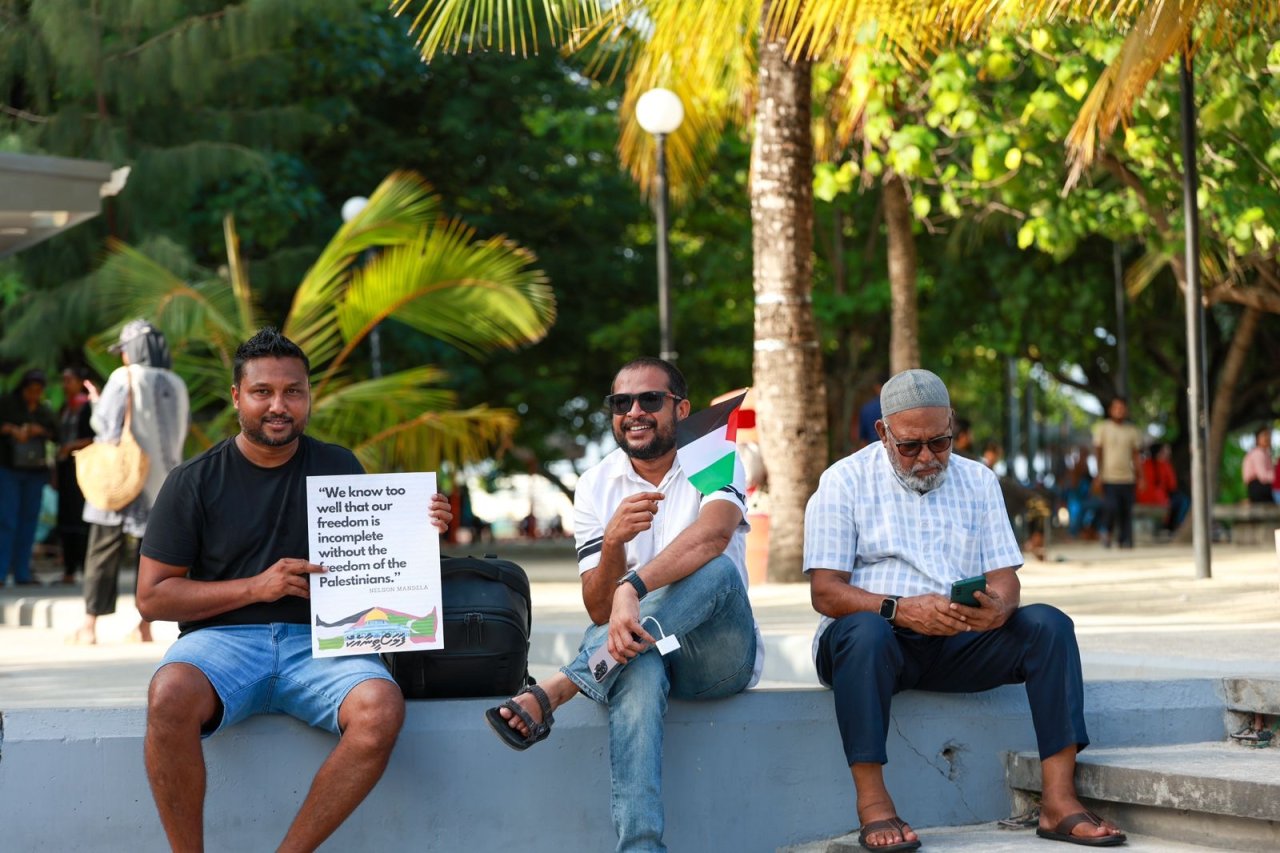 ގާޒާގައި ހިންގާ ގަތުލުއާއްމާ ދެކޮޅަށް މާލޭގައި ބޭއްވި އެއްވުން