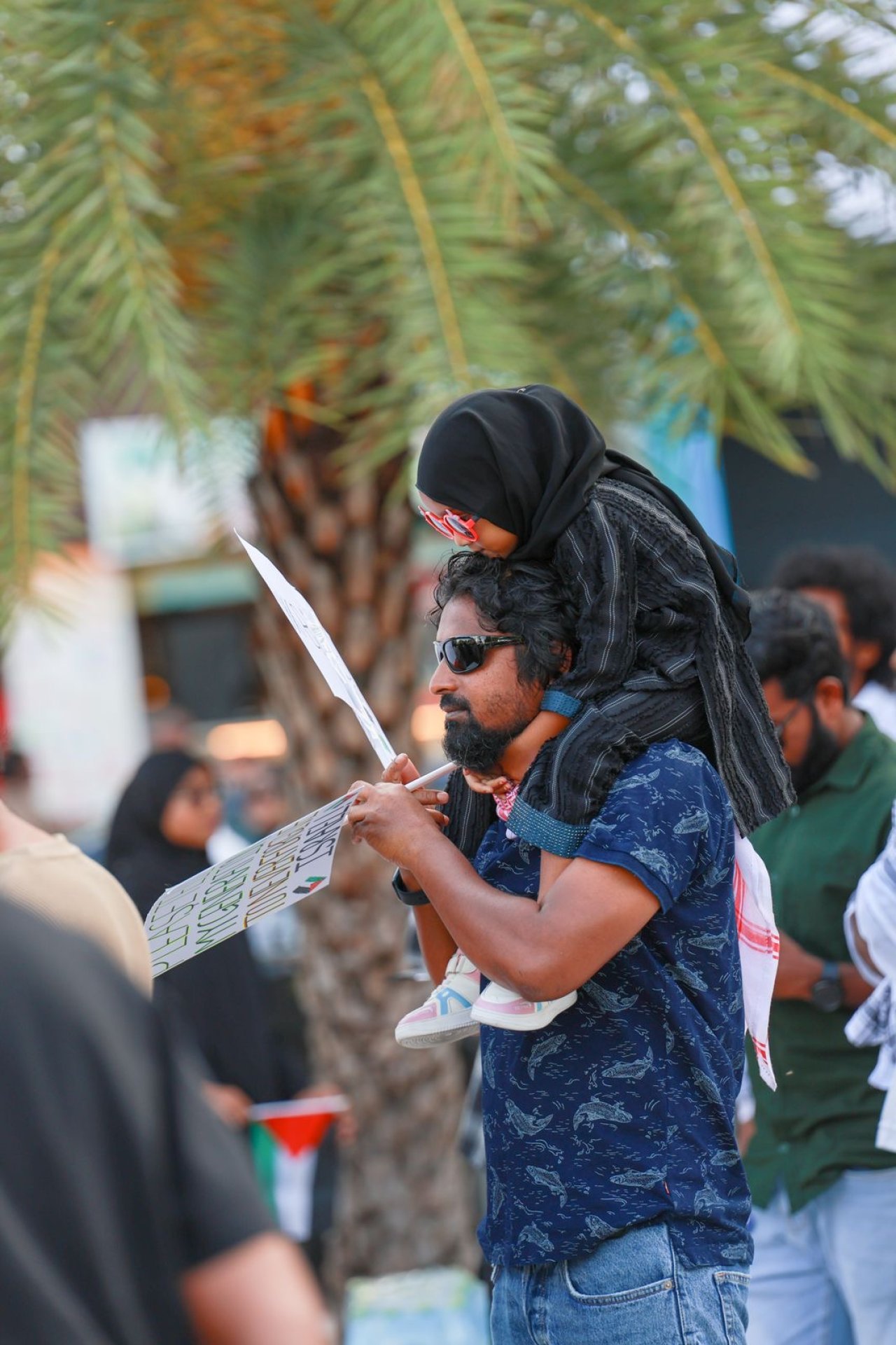 ގާޒާގައި ހިންގާ ގަތުލުއާއްމާ ދެކޮޅަށް މާލޭގައި ބޭއްވި އެއްވުން