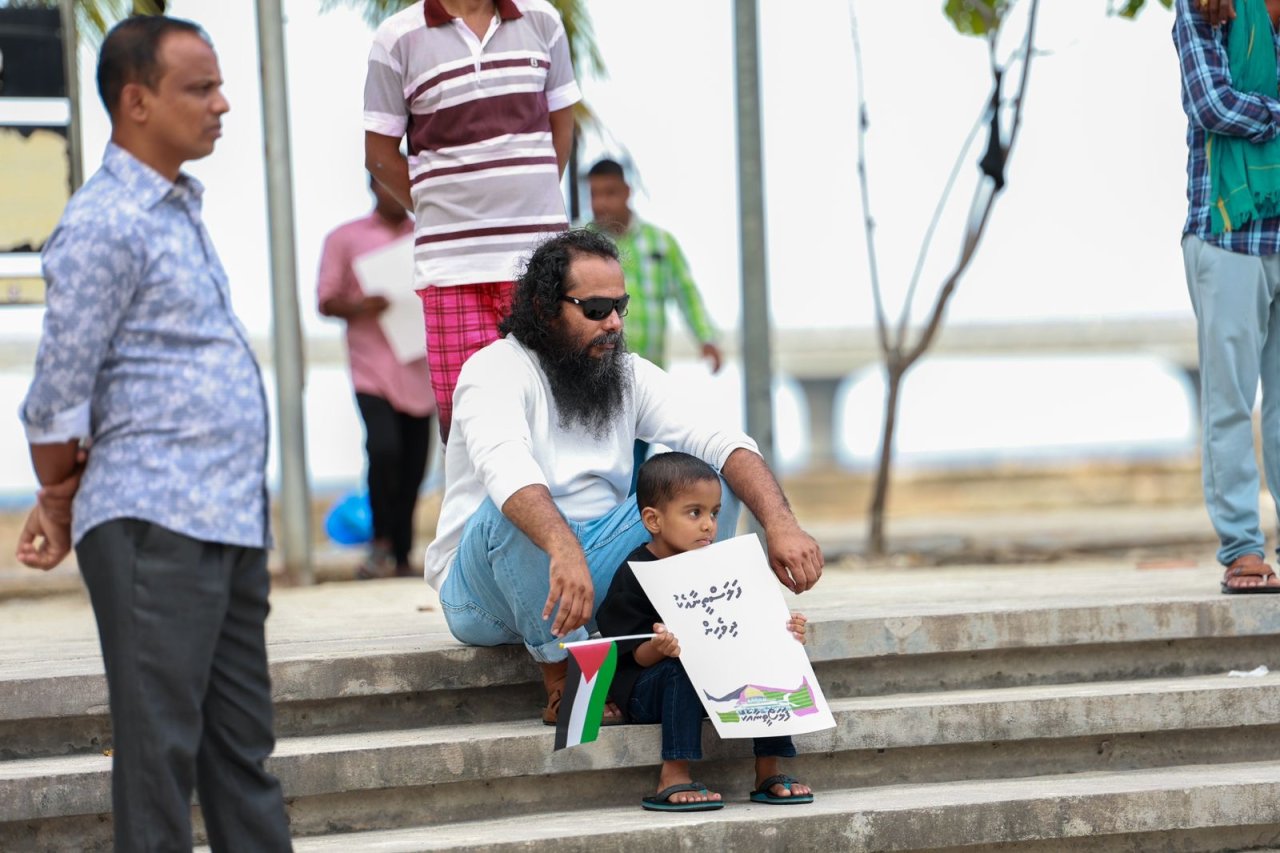 ގާޒާގައި ހިންގާ ގަތުލުއާއްމާ ދެކޮޅަށް މާލޭގައި ބޭއްވި އެއްވުން