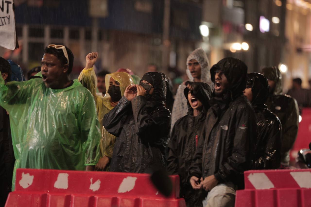 ބޯ ވިއްސާރާގައި ވެސް ޒުވާނުން މުޒާހަރާގައި