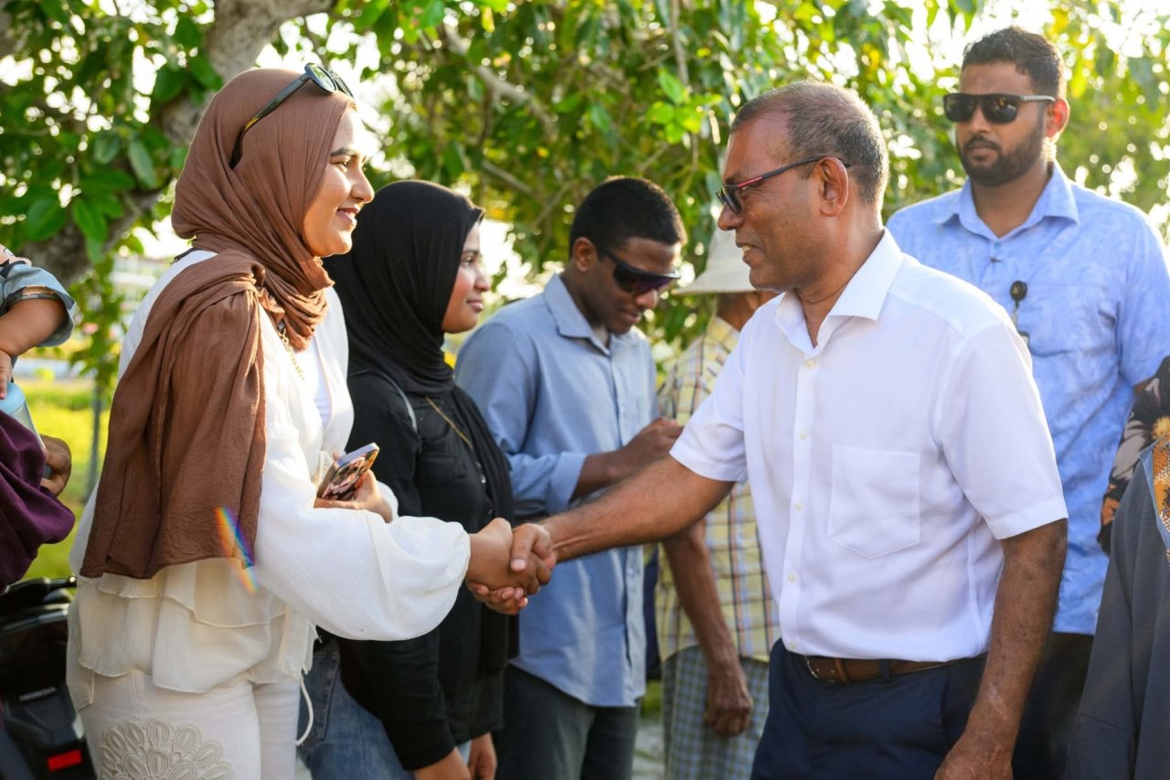 ރައީސް ނަޝީދު ކެމްޕޭނަށް ފުވައްމުލަކުގައި