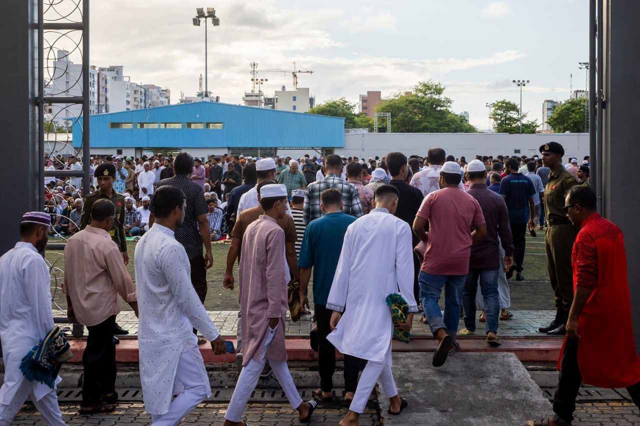 މާލޭގައި ކުރި އީދު ނަމާދުގެ ބޮޑު ޖަމާއަތް