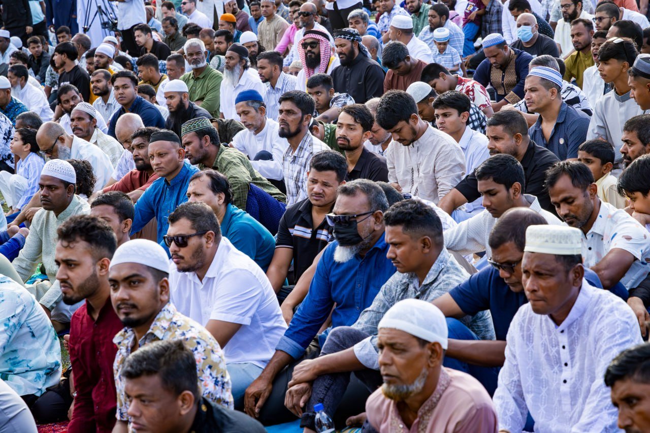 މާލޭގައި ކުރި އީދު ނަމާދުގެ ބޮޑު ޖަމާއަތް