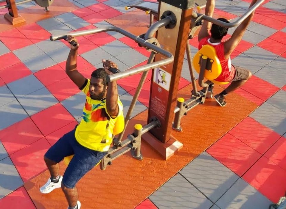 BML ge eheegai Kurinbee gai out door gym eh hadhaifi