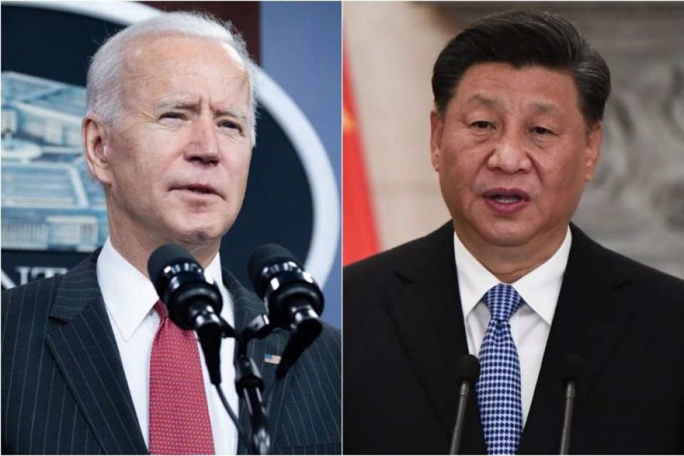 Joe biden aai china ge raees phonun gulhuvai 2 gadi iru mashvaraakoffi