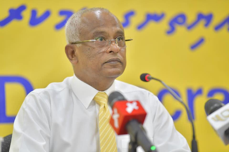 MDP ge ethereyge inthikhaabu faskoh dhinumah Raees Solih edhivadaigenfi