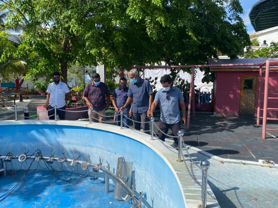 Male' ge park thakuge haalathu City Councilun balanfashaifi