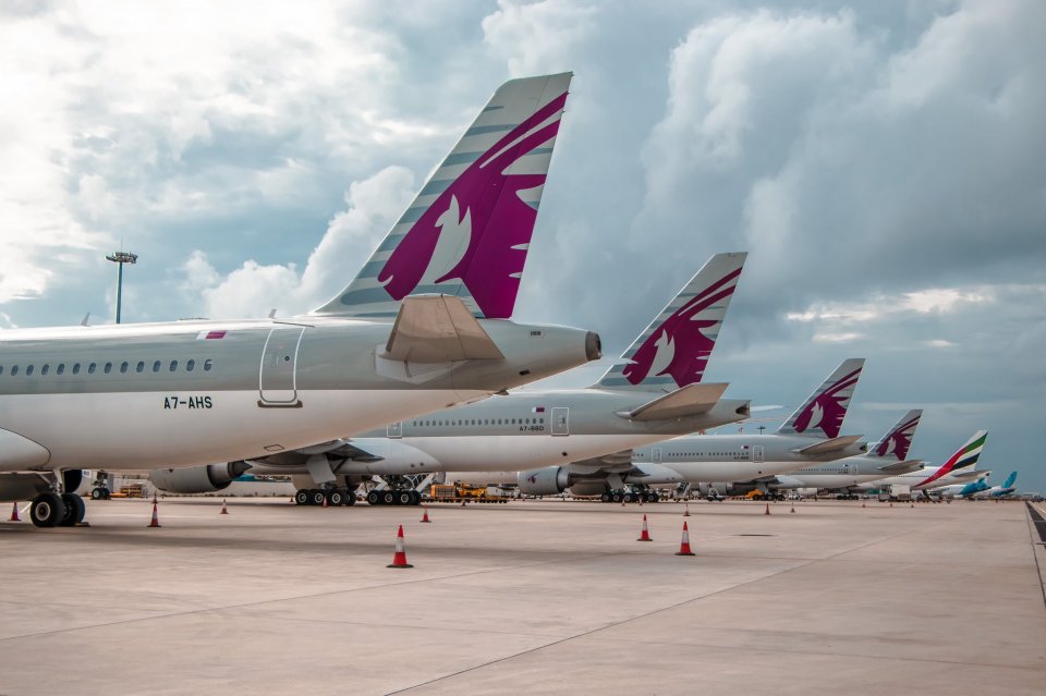 Qatar airways in Raajje ah kuraa dhathuruthah ithurukohfi