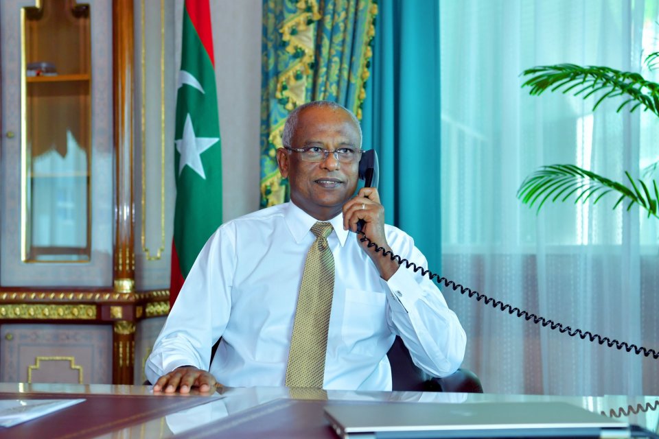 Raees Solih ge phone call eh boduvazeeru  Modi ah