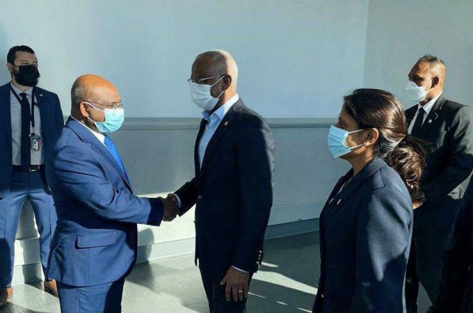 Raees Solih New York ah vadaigenfi, Maruhabaa dhennevee Shahid