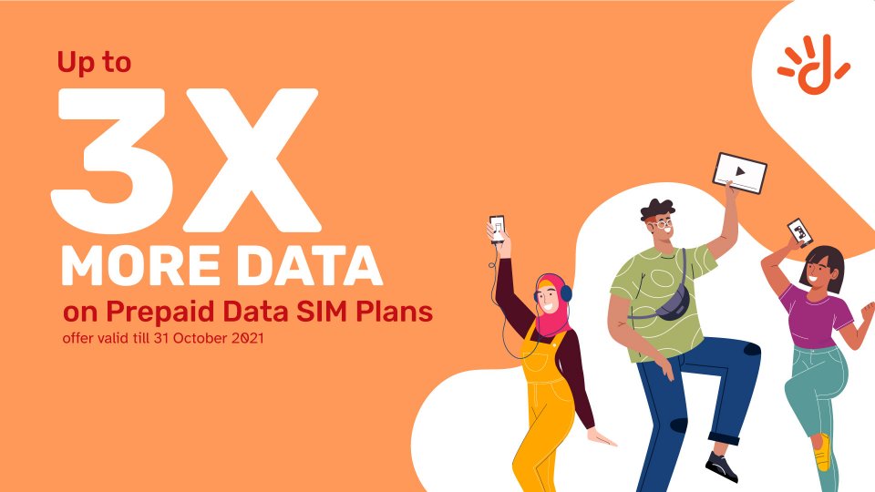 Dhiraagu Prepaid data sim in 3 guna ah ithuru data libey promotionge muhdhathu ithuru koffi