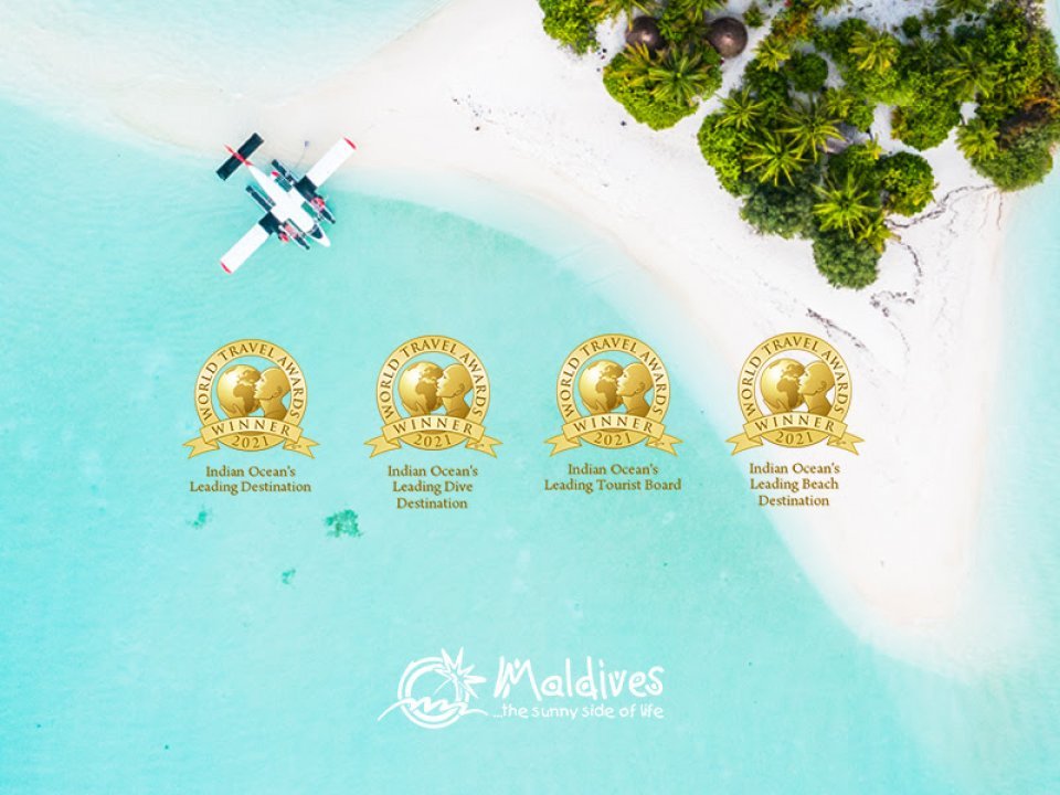  World travel award ge India ocean category in raajje ah 4 award eh