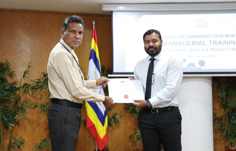 STELCO ge traning program eh nimmi baiverin nah certificate dheefi