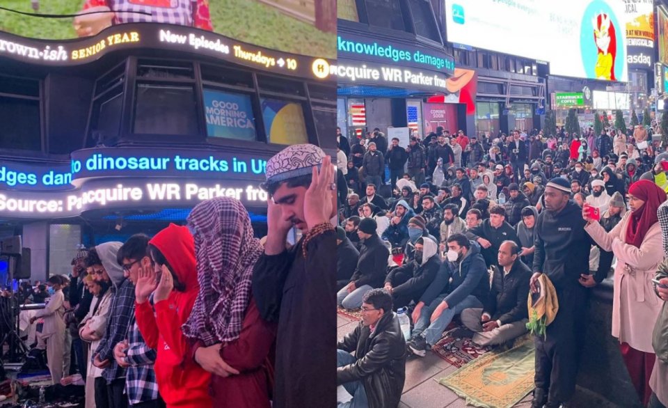 New York time square gai furathama faharah roadha veellumeh baahvaifi