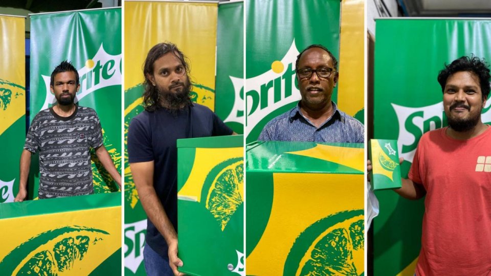 Sprite ah loabi kuraa meehunnah aguhuri inaamu thakeh; Inaamu hoadhun April 4 ah