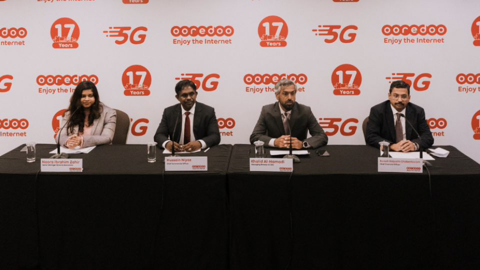 Ooredoo ge 5G network mulhi male' ah fulhaakoh, 5G mobile customers ah 2 guna Data!