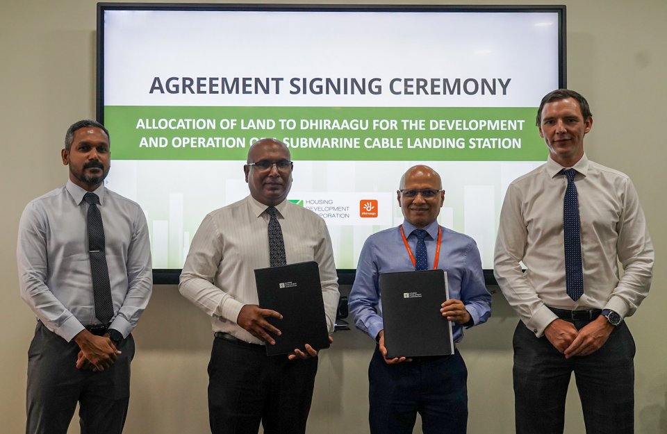 Dhiraagu ge SEA-ME-WE-6 Submarine Cable ge landing station hulhumale gai hadhanee