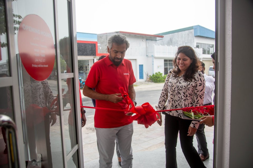 Hithadhoo gai hedhi Ooredoo experience center upgrade koh alun hulhuvaifi