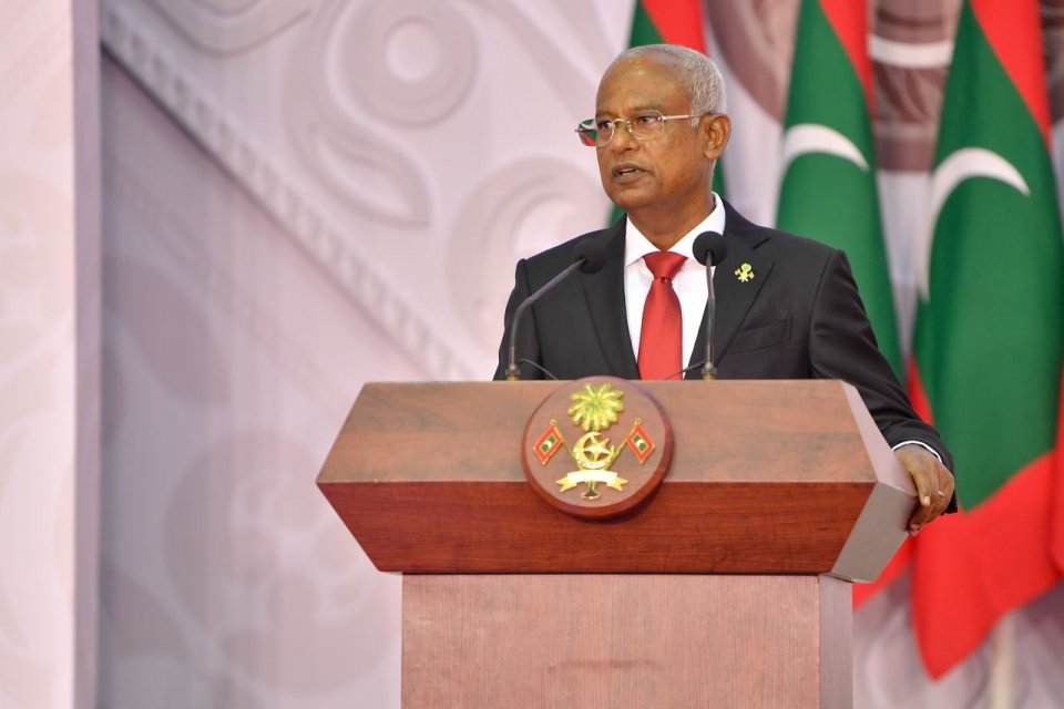 Raajje tharahgee vee khidhumai theringe masaikathun: Raees Solih