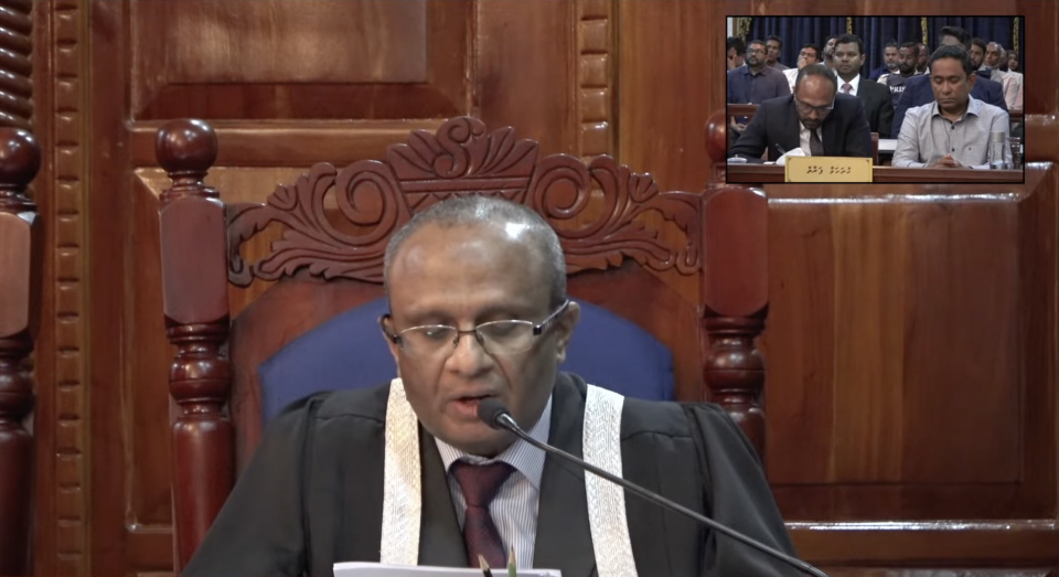 Suprem court in Raees Yameen ah inthikhaabu gai vaadha kurumuge furusathu nudhin
