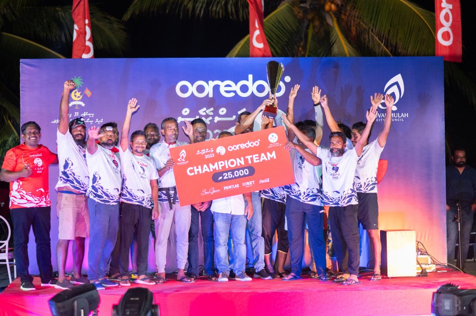 Ooredoo masreys fuvahmulaku ge champion kan team reef riders in kaamiyaabu koffi