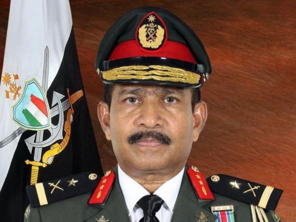 Chief of defense force kamah Abdhuhraheem Abdhu Latheef