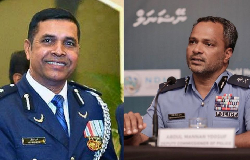 Acting Commissioner Mannaan aai DCP Ali Rasheed isthiufa dhevvaifi 