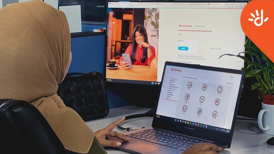 Dhiraagu my account in faseyha kamaa eku khidhumaiythah online kon edheveyne!