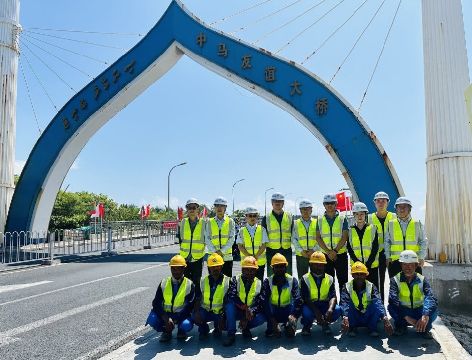 Sinamale' bridge ge maintainace masaikah China ge team  akun in fashaifi