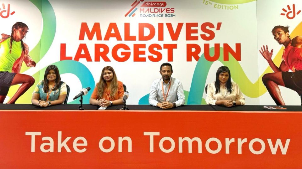 Dhiraagu maldives road race 2024 gai register vaan hulhuvaalaifi