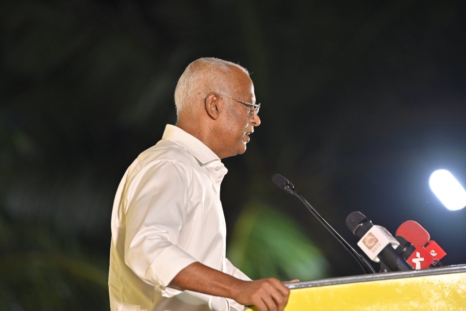 Muizzu ullhuvvanee baaruthah jamaakoh riyasee inthihaabu feyrigannan: Solih