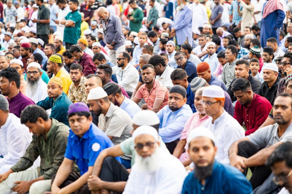 Male' gai kuri fitr eid namaadhuge bodu jamaa'ai
